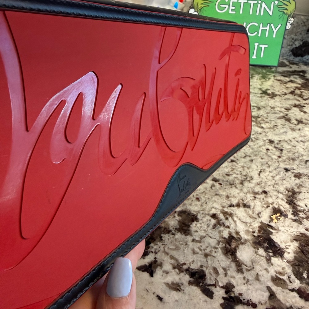 Christian Louboutin Large Cabata Loubinthesky Red and Black Tote Bag LIKE NEW! - Picture 8 of 14